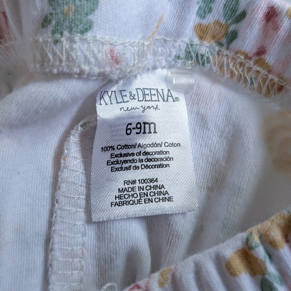 4/$15 | 3-6 Month girl outfit soft pink bunnies lace footie pants top hat baby - Picture 3 of 6